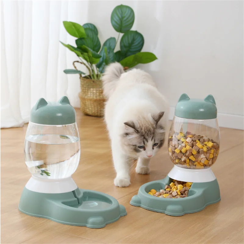 2.2L Large Capacity Cat Automatic Feeder Dispenser Automatic Dog Cats Drinking Bottles Feeding Bowl Dispensers Pet Supplies - Image 2