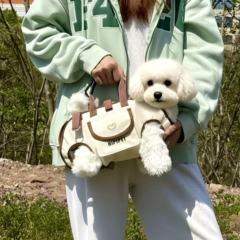 Hands Free Cat Dog Carrier Backpack Portable Breathable Outdoor Pet Bag Crossbody Travel Carrier with Ventilated Pet Space - Image 2