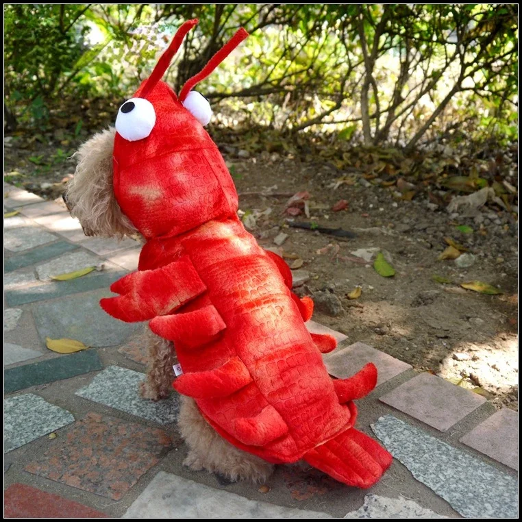 Winter Dog Clothes Halloween Lobster Costume Cat Cosplay Christmas Suit Dog Fancy Dress Pet Outfit Funny Clothing French Bulldog - Image 2