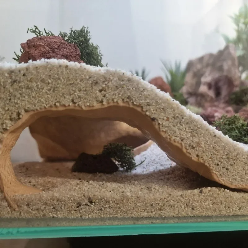 Fish Tank Underground Cave for Fish Shrimp Reptile Shelter Hiding Houses, Landscaping Ornaments 3D Printing Aqaurium Decorations