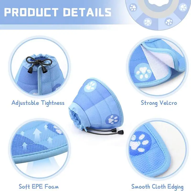 Cat Elizabethan Adjustable Collar Pet Dog Neck Cone Recovery Collar Anti-bite Protective Medical Neck Ring Pet Recovery Collar - Image 3