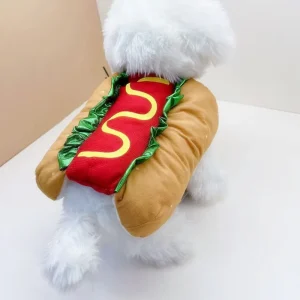 Funny Pet Coat Hot Dog Winter Stuffed Clothes Dog Puppy Cat Suit Costume Apparel for Small Medium Dogs Dachshund Party Cosplay