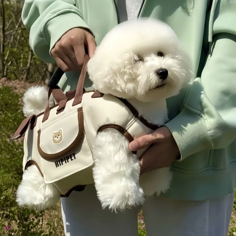 Hands Free Cat Dog Carrier Backpack Portable Breathable Outdoor Pet Bag Crossbody Travel Carrier with Ventilated Pet Space - Image 4
