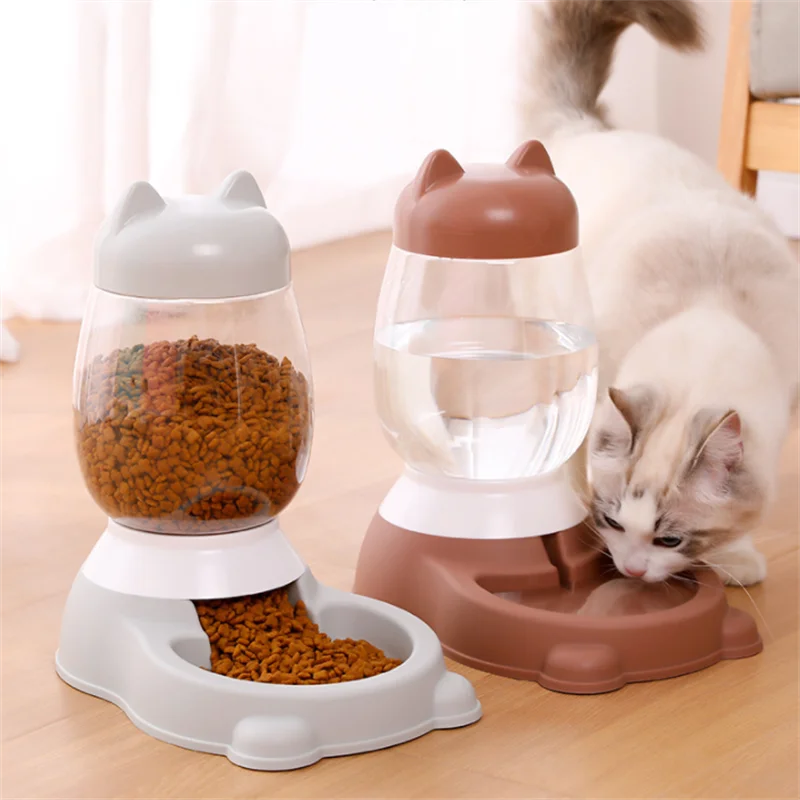 2.2L Large Capacity Cat Automatic Feeder Dispenser Automatic Dog Cats Drinking Bottles Feeding Bowl Dispensers Pet Supplies - Image 3