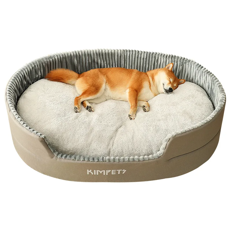 Autumn Winter Dog Bed Washable Kennel Pet Large Sofa Plus Velvet Thick Deep Sleep Cushion Puppy Mat for Small To Large Dogs - Image 5