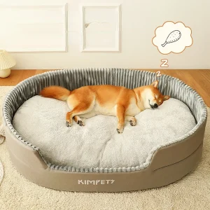 Autumn Winter Dog Bed Washable Kennel Pet Large Sofa Plus Velvet Thick Deep Sleep Cushion Puppy Mat for Small To Large Dogs