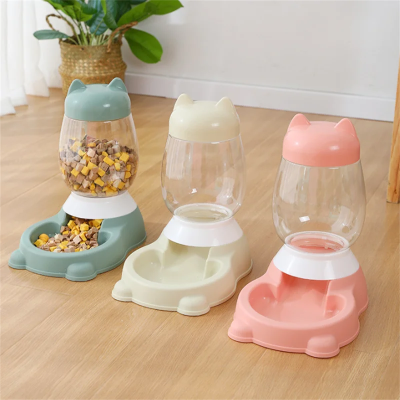 2.2L Large Capacity Cat Automatic Feeder Dispenser Automatic Dog Cats Drinking Bottles Feeding Bowl Dispensers Pet Supplies - Image 4